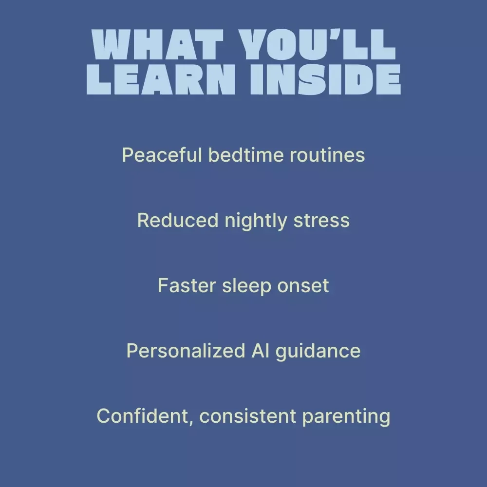 From Resistance to Rest: Bedtime Solutions – A Practical eBook Guide for Parents on how to manage bedtime resistance, Calmer Nights, Better Sleep Routines