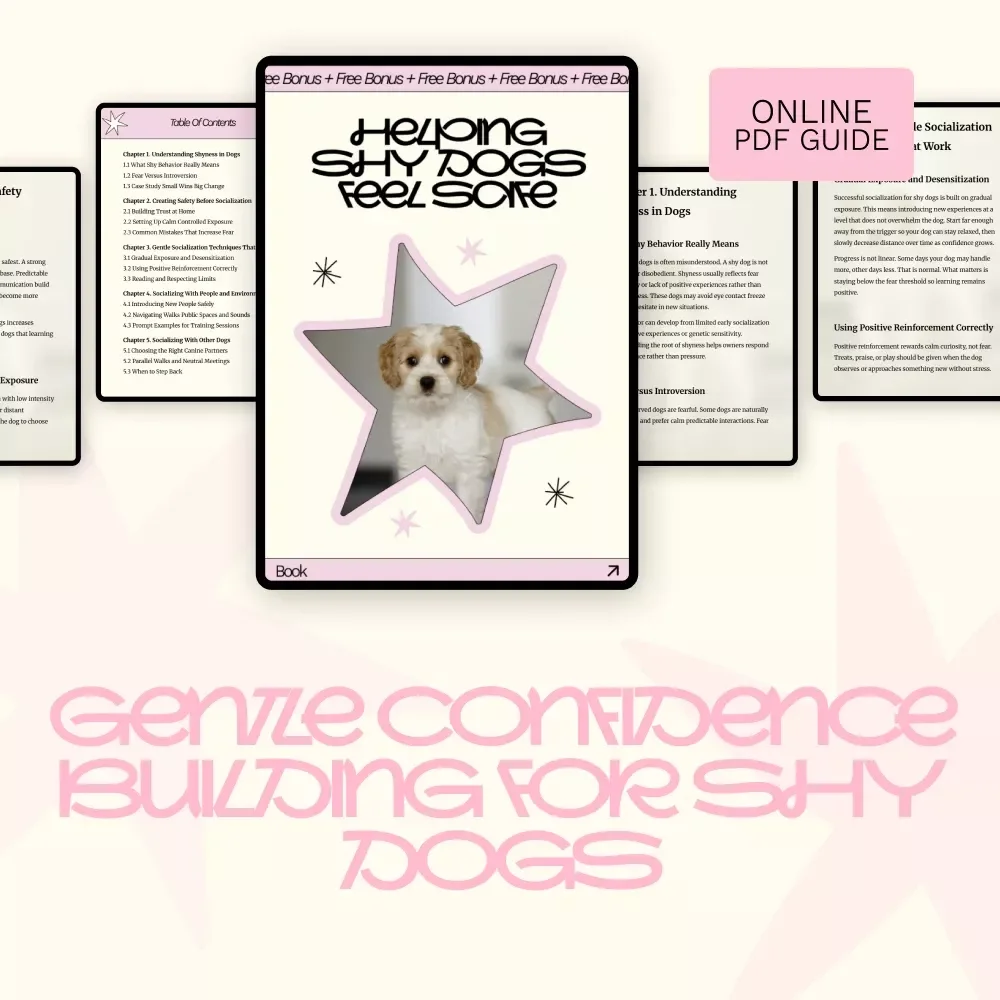 Helping Shy Dogs Feel Safe: A Gentle Ebook Guide on how to socialize a shy dog with Confidence & Trust