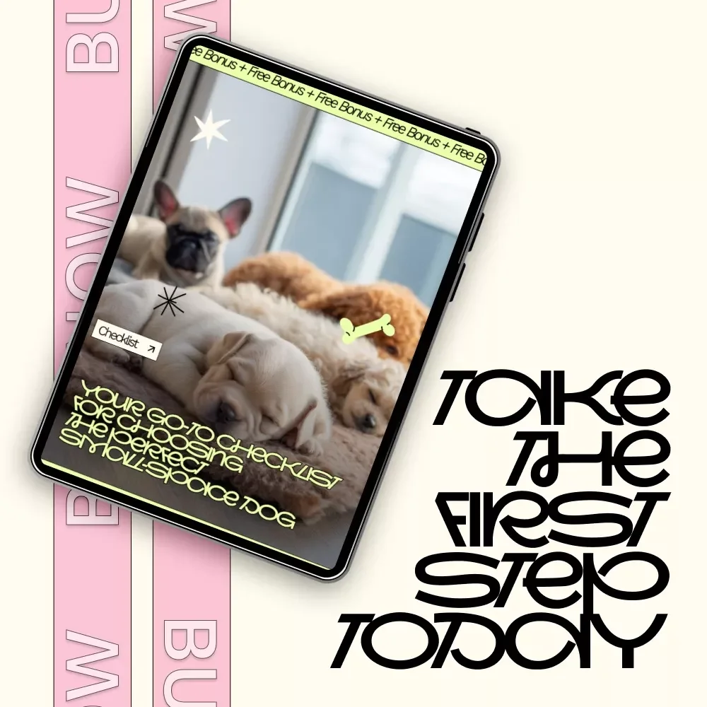 Your Go-To Checklist for Choosing the Perfect Small-Space Dog | Apartment Dog Guide, Small Space Pet Planning Checklist, Digital Download