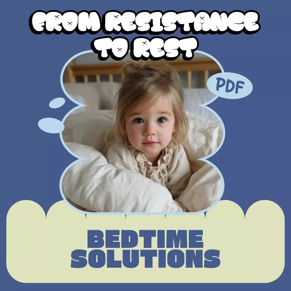 From Resistance to Rest: Bedtime Solutions – A Practical eBook Guide for Parents on how to manage bedtime resistance, Calmer Nights, Better Sleep Routines