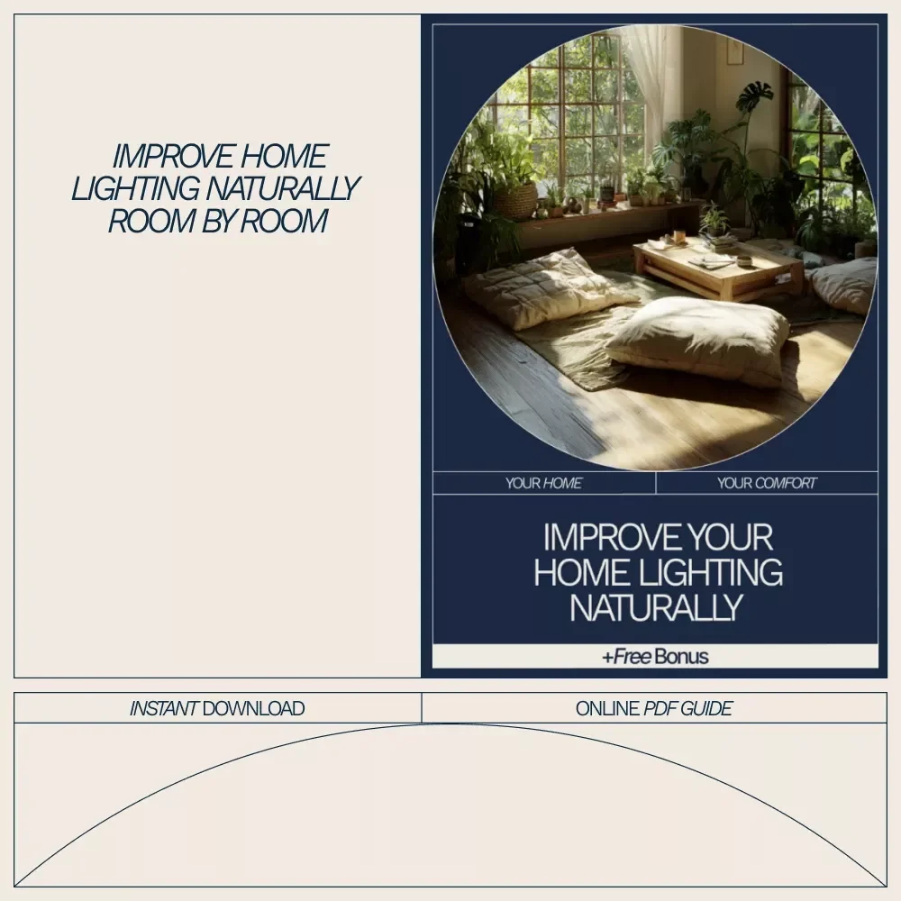 Improve Your Home Lighting Naturally | A Practical eBook Guide on How to Improve Home Lighting Naturally for Brighter, Healthier Spaces