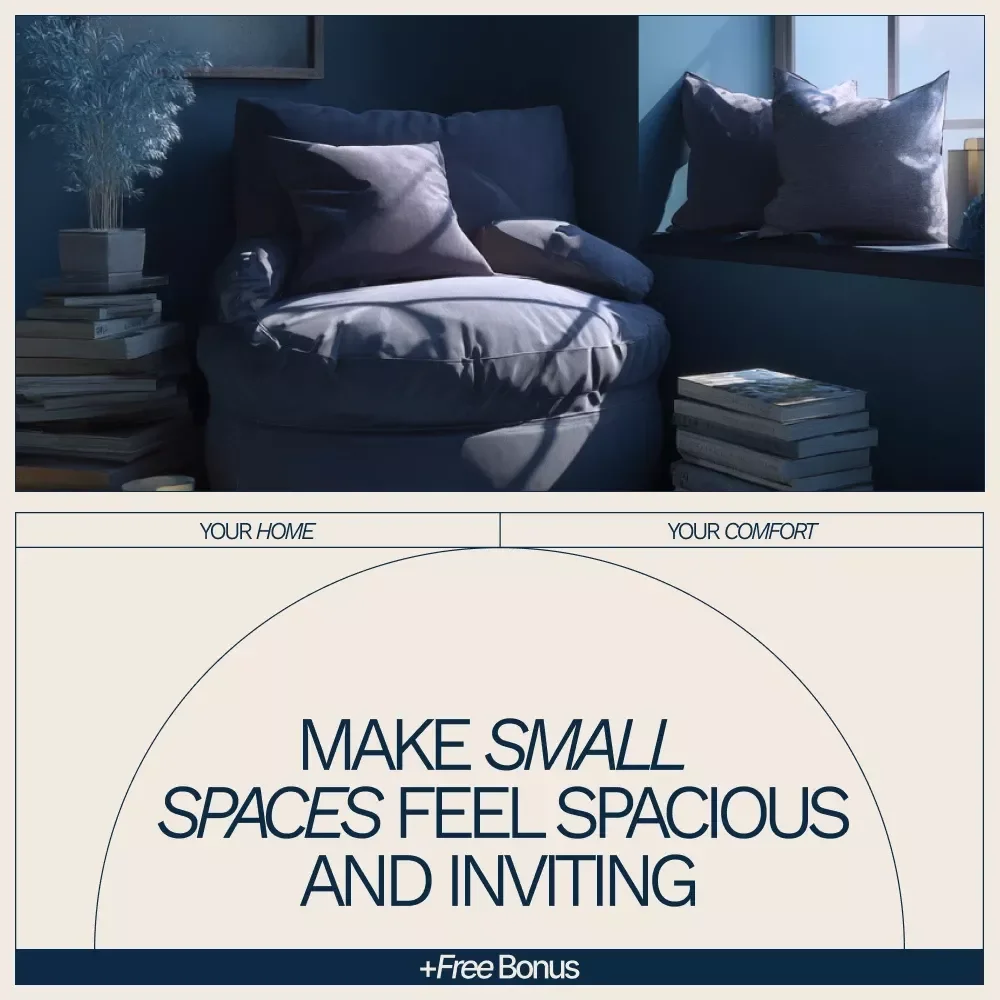 Make Small Spaces Feel Spacious and Inviting – eBook Guide on how to make small spaces feel bigger with Smart Layout, Light & Storage Solutions