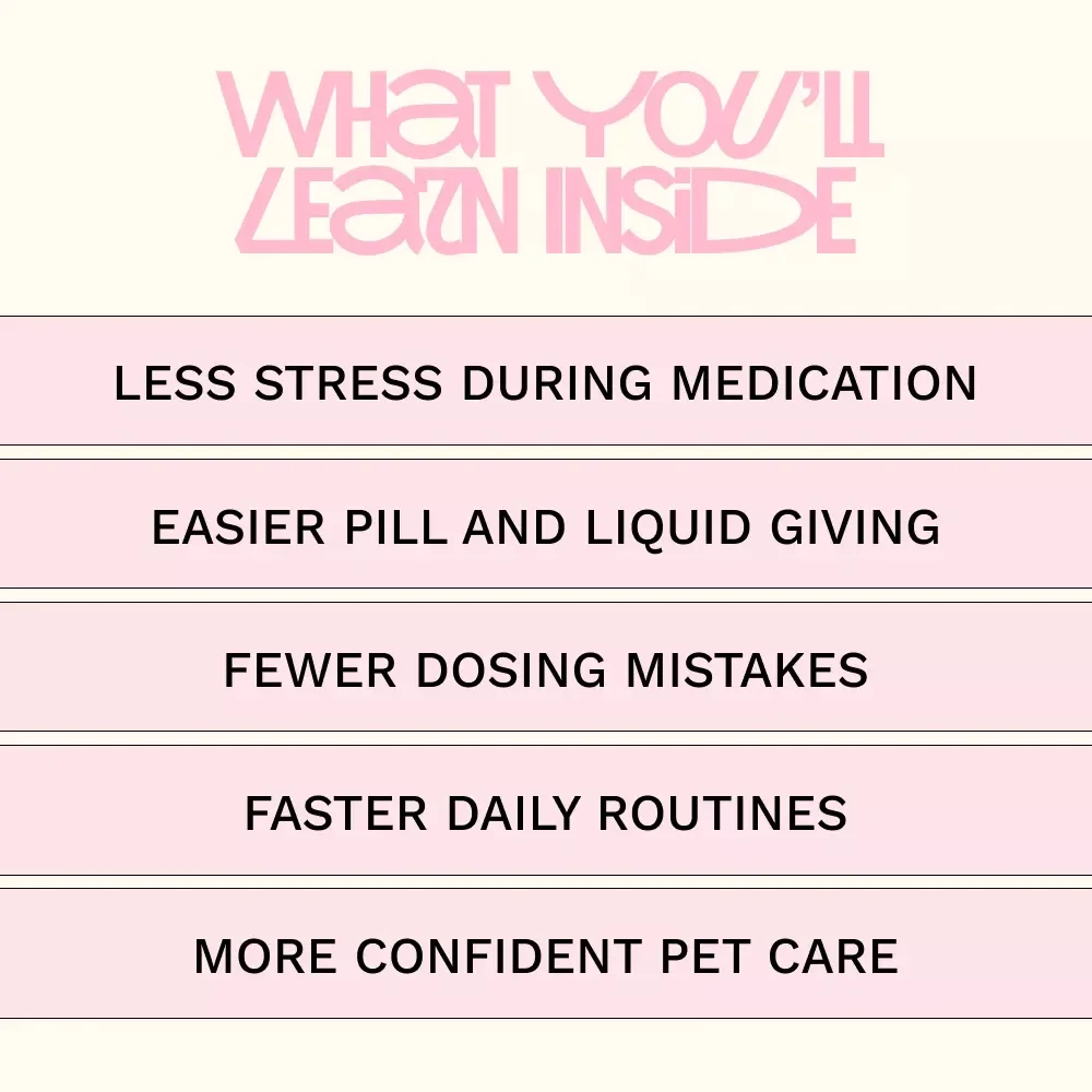 Medicine Made Easy for Dogs – Practical Guide for the Best Way to Give Dog Medicine, Stress-Free Pill & Liquid Tips, Digital Download