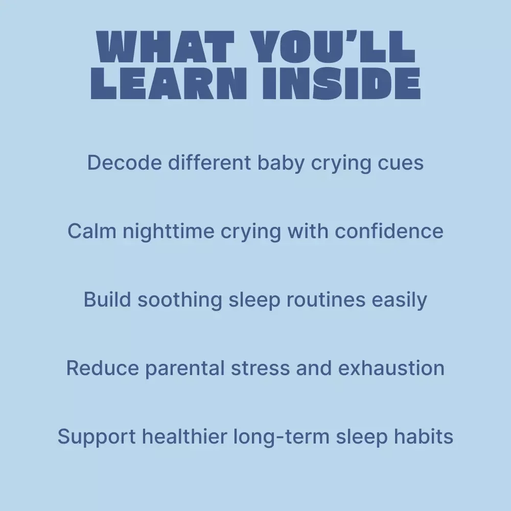Why Babies Cry and How to Soothe – A Gentle Parenting eBook Answering why does my baby cry at night