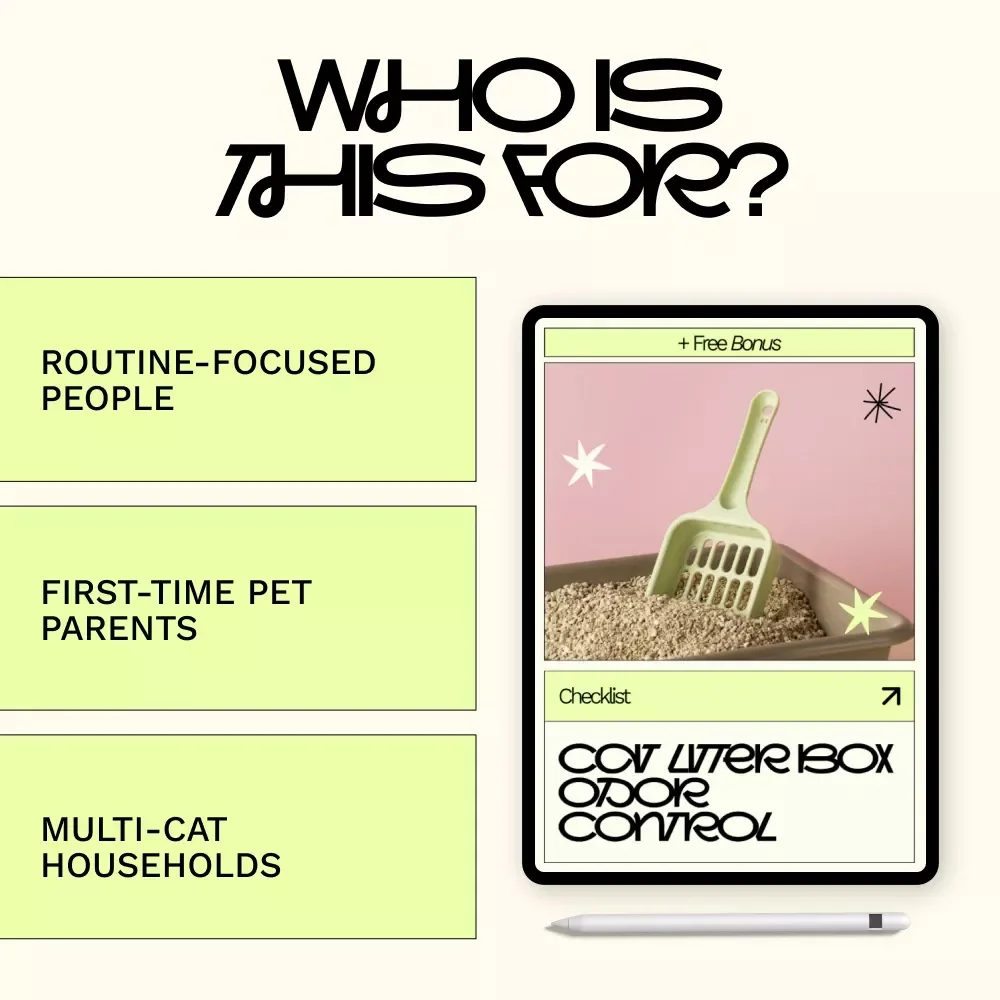 Cat Litter Box Odor Control | Simple Checklist with Cat Litter Box Odor Control Tips for a Fresher Home