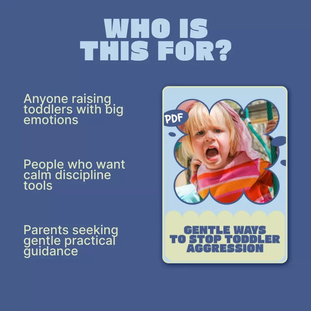 Gentle Ways to Stop Toddler Aggression – Practical Parenting eBook Guide on How to Respond to Toddler Aggression with Calm, Positive Discipline Strategies