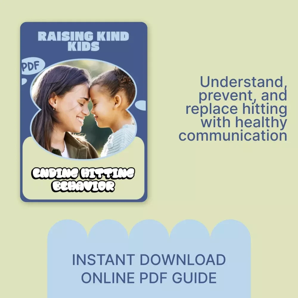 Raising Kind Kids: Ending Hitting Behavior – A Practical Parenting eBook Guide on how to stop kids from hitting with Positive Discipline Strategies