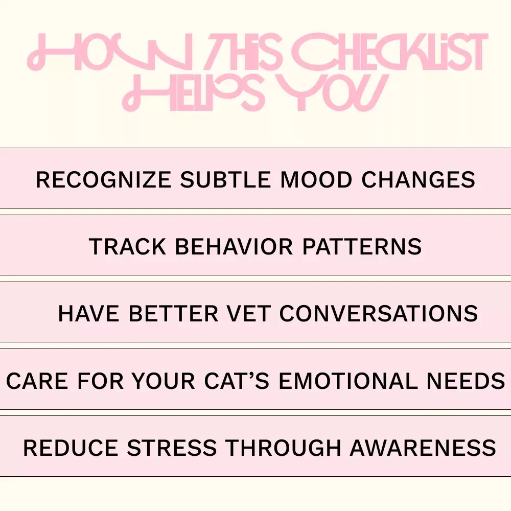 Spotting Feline Depression | Cat Behavior Guide, Emotional Health Checklist, Pet Wellness eBook for Caring Cat Owners