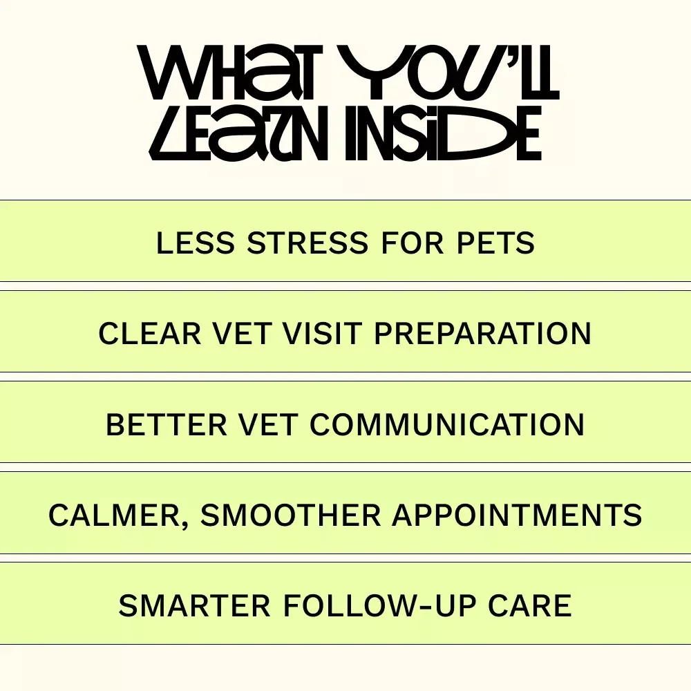 Calm Confident Vet Visits | Vet Visit Preparation Guide for Dogs & Cats | Reduce Pet Anxiety, Stress-Free Appointments, Printable eBook Checklist