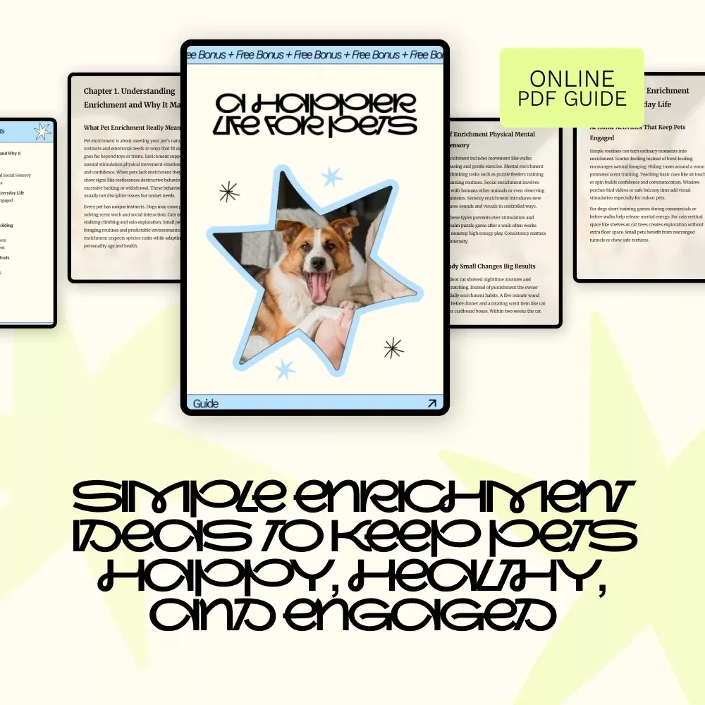 A Happier Life for Pets – Practical Guide to Daily Joy, Smart Play & Pet Enrichment Ideas