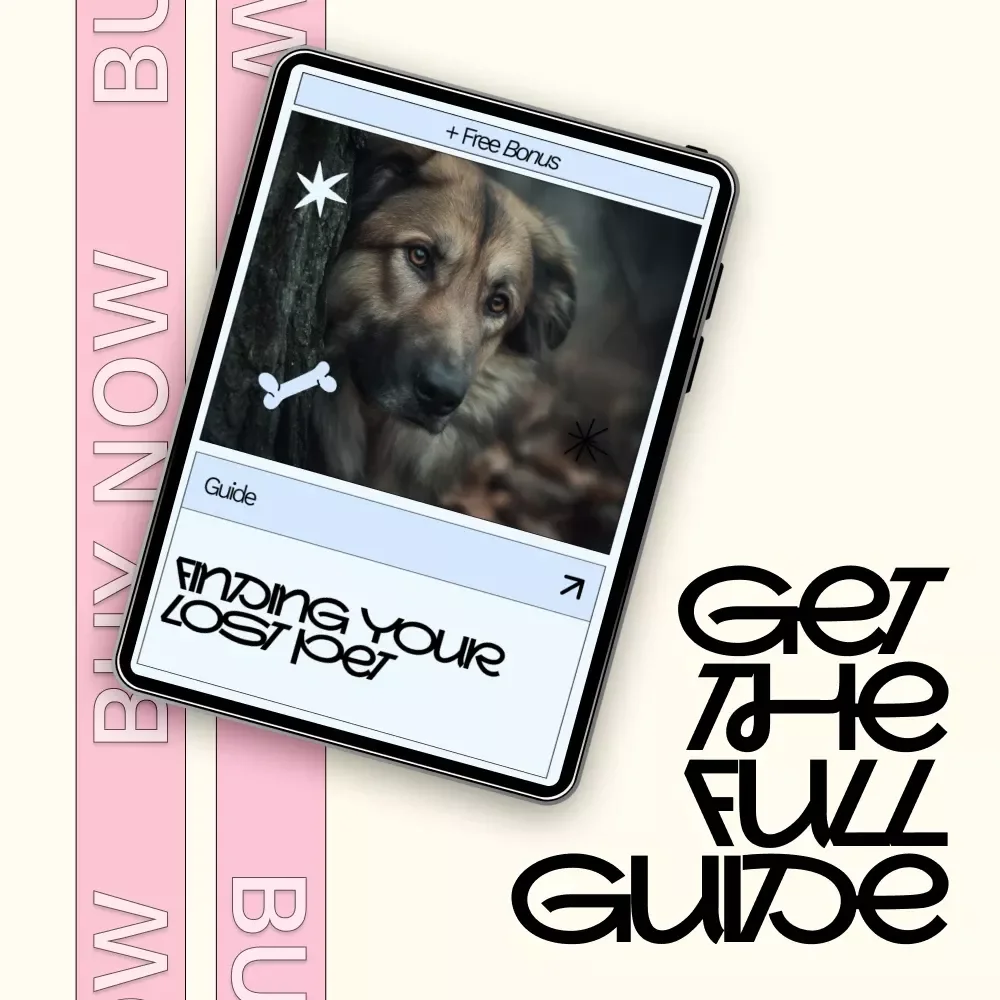 Finding Your Lost Pet – Lost Pet Guide eBook, Digital Download Checklist for Missing Dog or Cat, Pet Recovery Search Plan