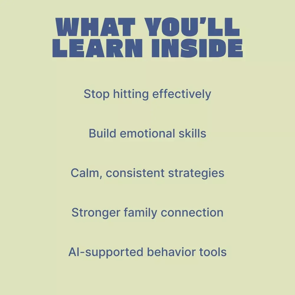 Raising Kind Kids: Ending Hitting Behavior – A Practical Parenting eBook Guide on how to stop kids from hitting with Positive Discipline Strategies