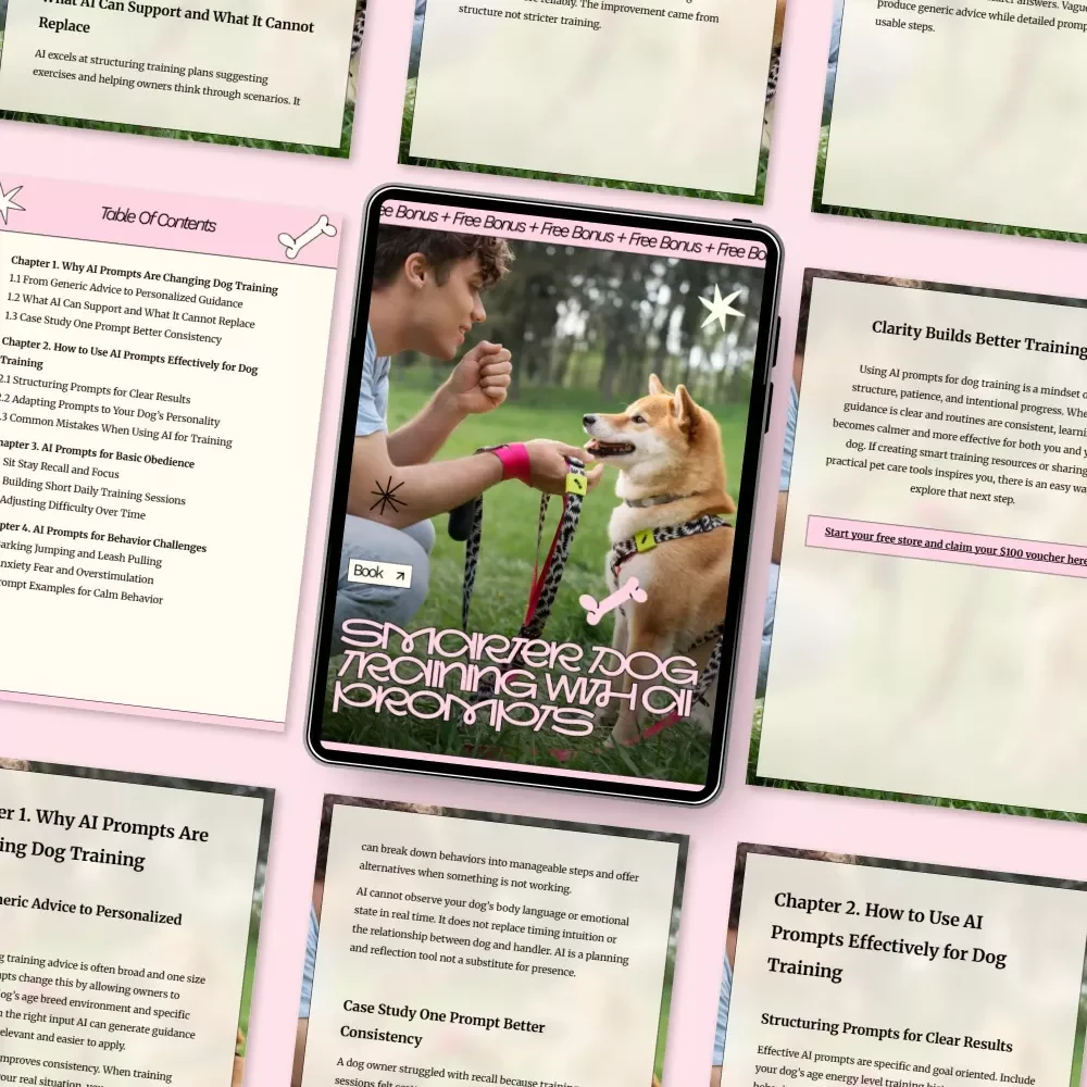 Smarter Dog Training With AI Prompts | Practical eBook Guide for Modern Pet Parents Using ai prompts for dog training tips