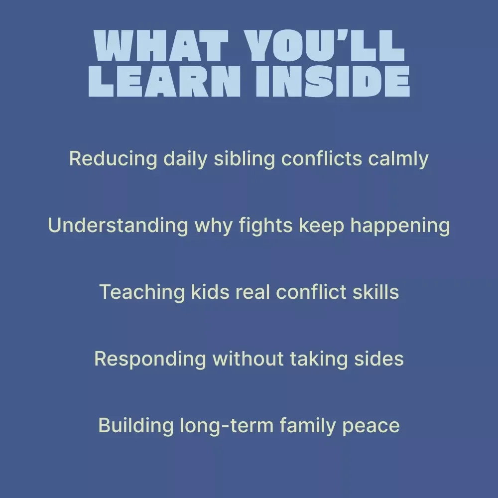 Calm Chaos: Ending Sibling Fights – Practical Parenting eBook for How to Handle Sibling Fighting, Reduce Daily Arguments & Build Peaceful Homes