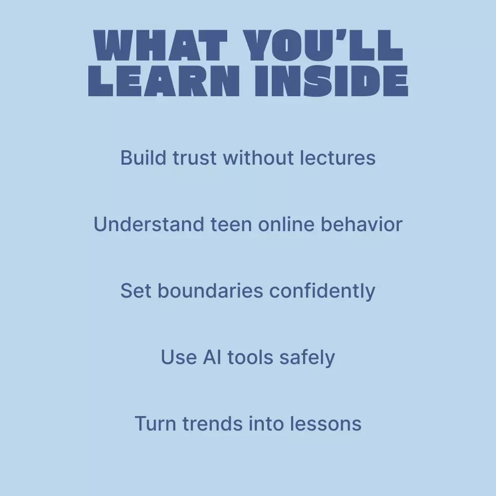 Talking to Teens About Social Media | Parent Guide on How to Talk to Teens About Social Media, Digital Download for Confident Conversations
