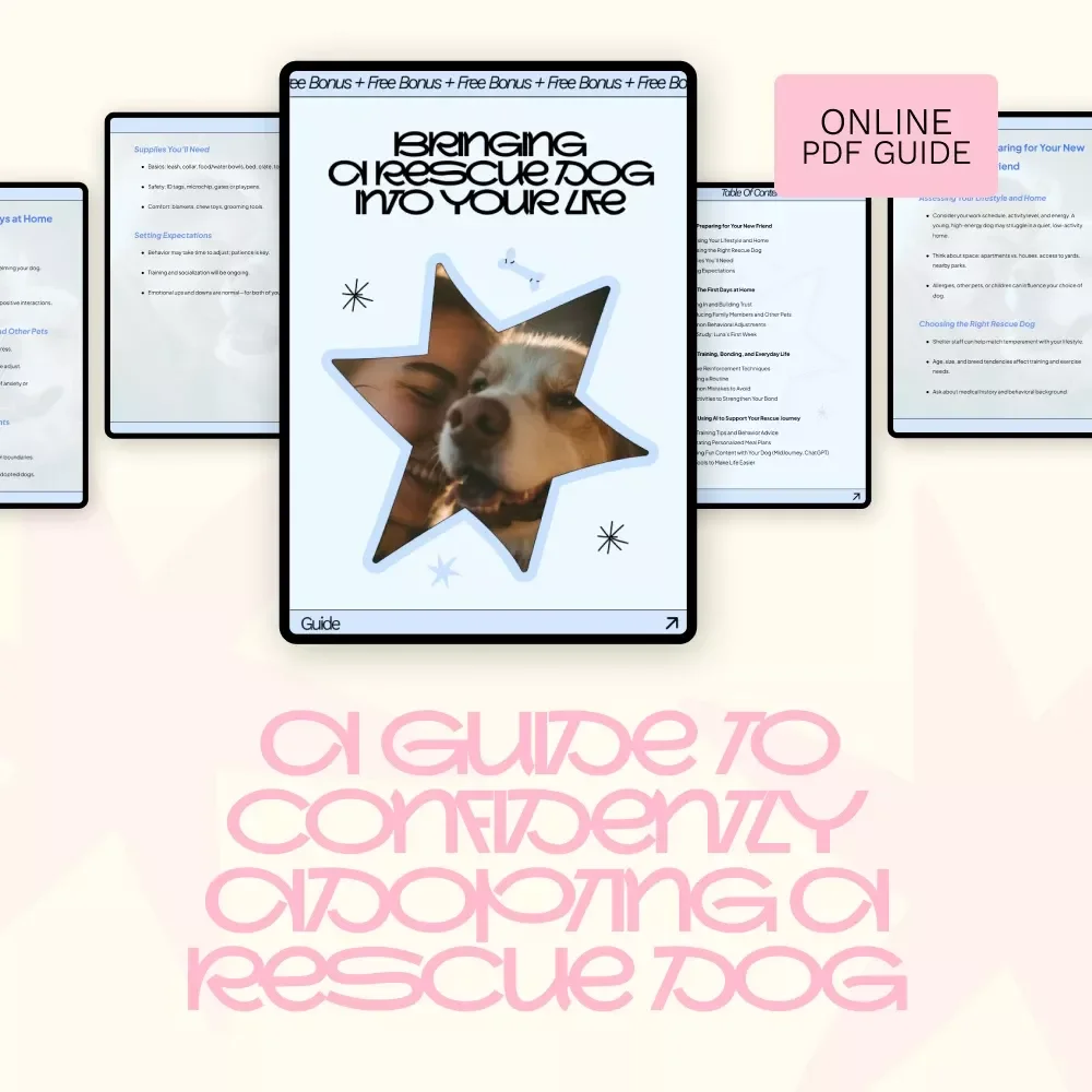 Bringing a Rescue Dog into Your Life – Rescue Dog Guide, Adoption Checklist, Training & Bonding eBook for New Dog Parents