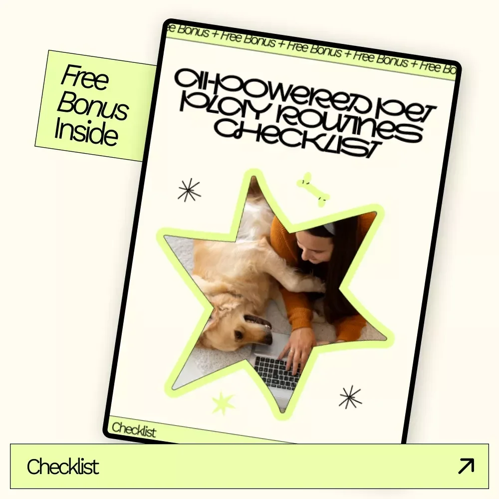 AI-Powered Pet Play Routines Checklist | Smart Daily Play Planner | ai generator for pet play routines | Digital Download