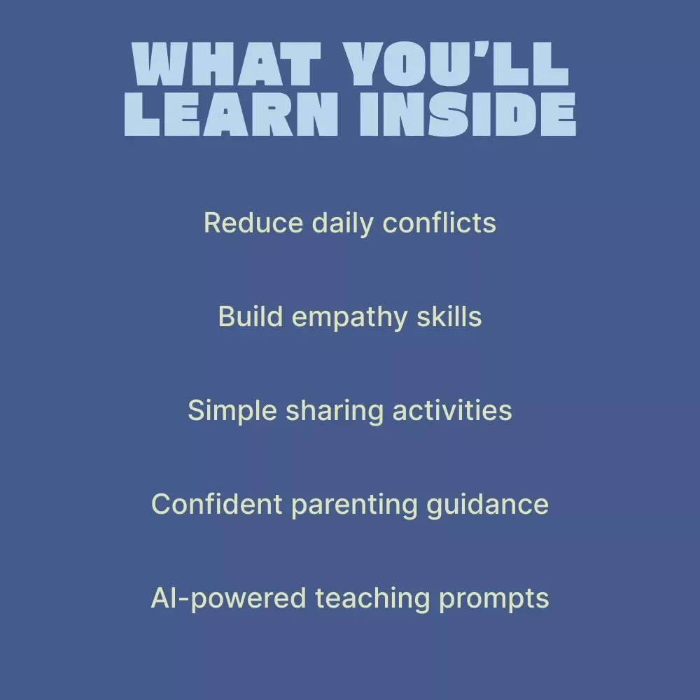 Growing Kindness: Kids and the Art of Sharing – A Practical Parenting Guide on How to Teach Kids to Share, Build Empathy & Social Skills (Digital Download)