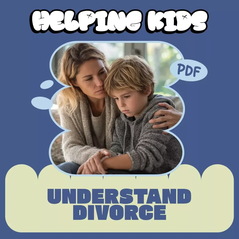 Helping Kids Understand Divorce – A Compassionate Parent Guide on how to talk to kids about divorce, Emotional Support, Communication Tools & AI Prompts