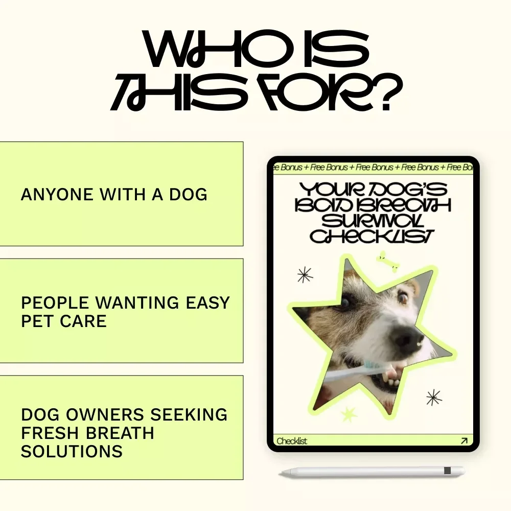 Your Dog’s Bad Breath Survival Checklist | Easy Dental Care Checklist for Fresh Breath & Understanding dog bad breath causes
