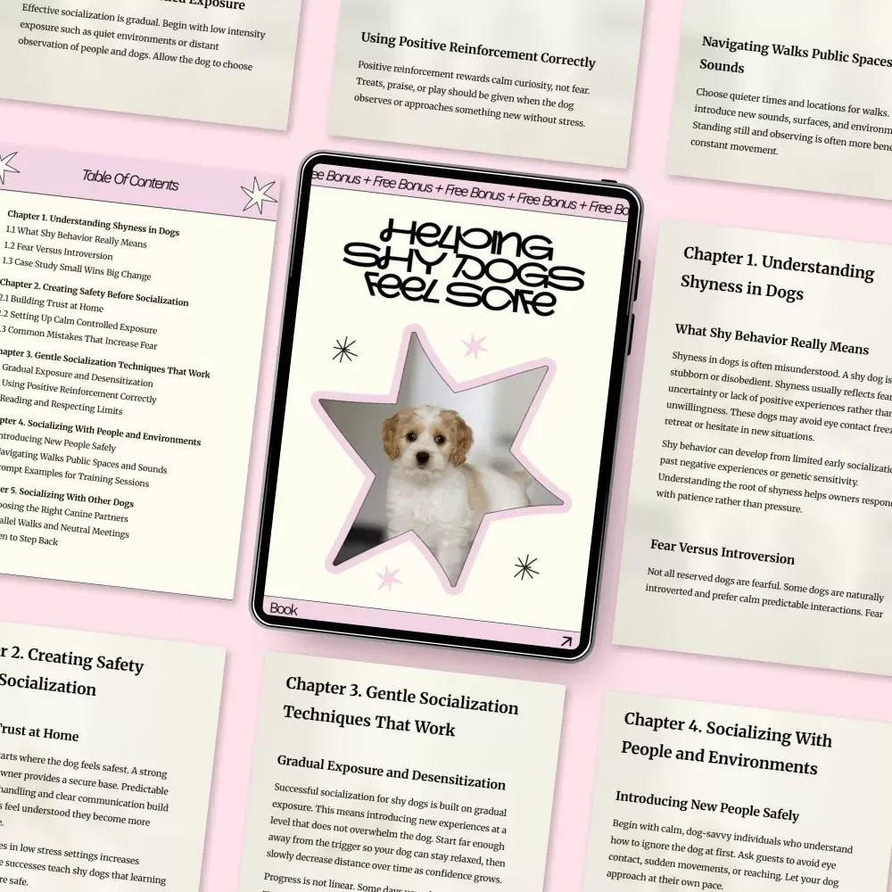 Helping Shy Dogs Feel Safe: A Gentle Ebook Guide on how to socialize a shy dog with Confidence & Trust