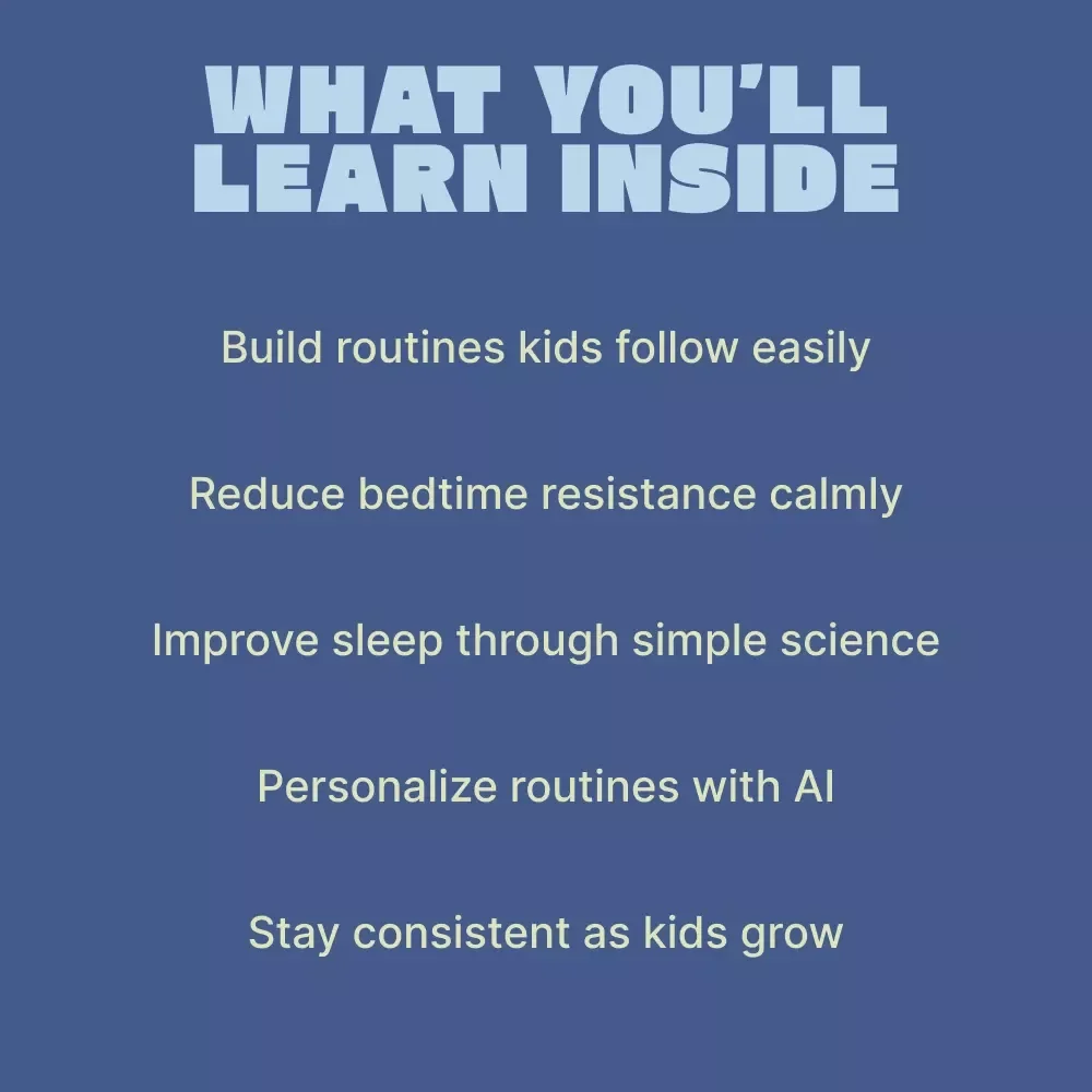 A Parent’s Guide to Smoother Bedtime Routines – Ebook for Parents | How to Make Bedtime Routines Easier with Proven Sleep Strategies