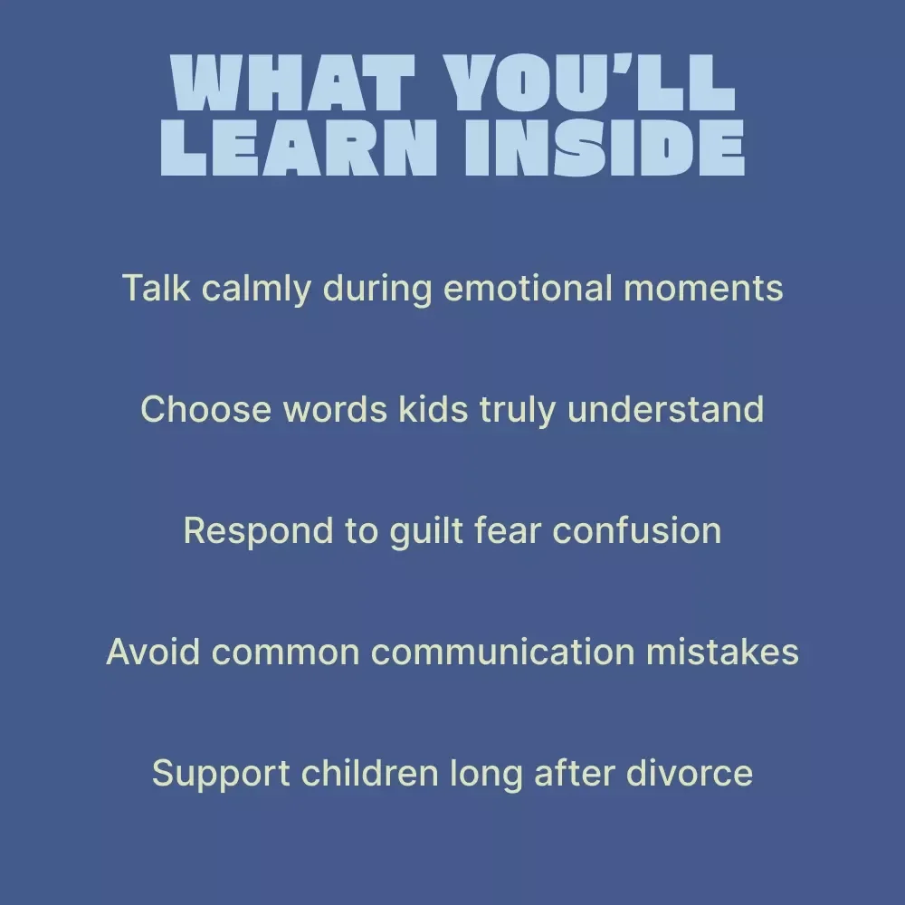 Helping Kids Understand Divorce – A Compassionate Parent Guide on how to talk to kids about divorce, Emotional Support, Communication Tools & AI Prompts