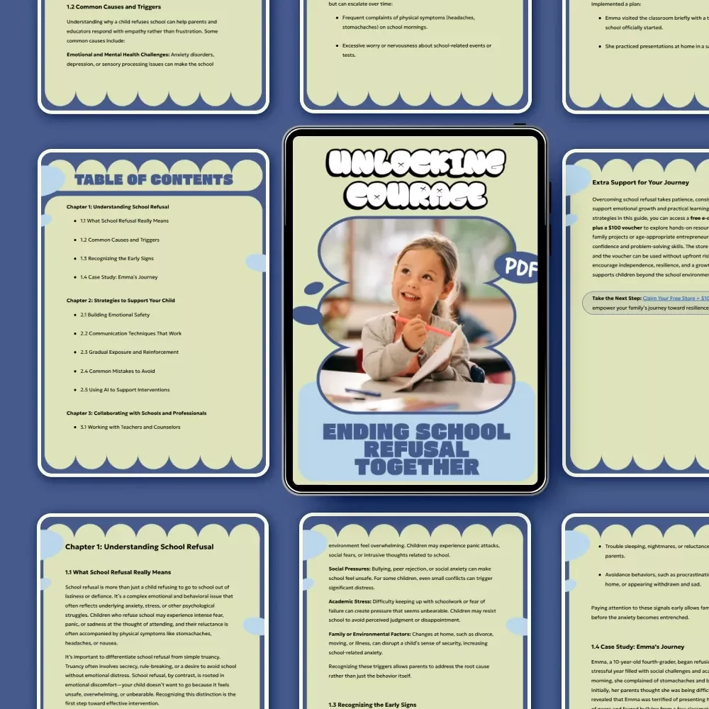 Unlocking Courage: Ending School Refusal Together | A Practical Guide for Parents on how to handle school refusal with Confidence & Compassion