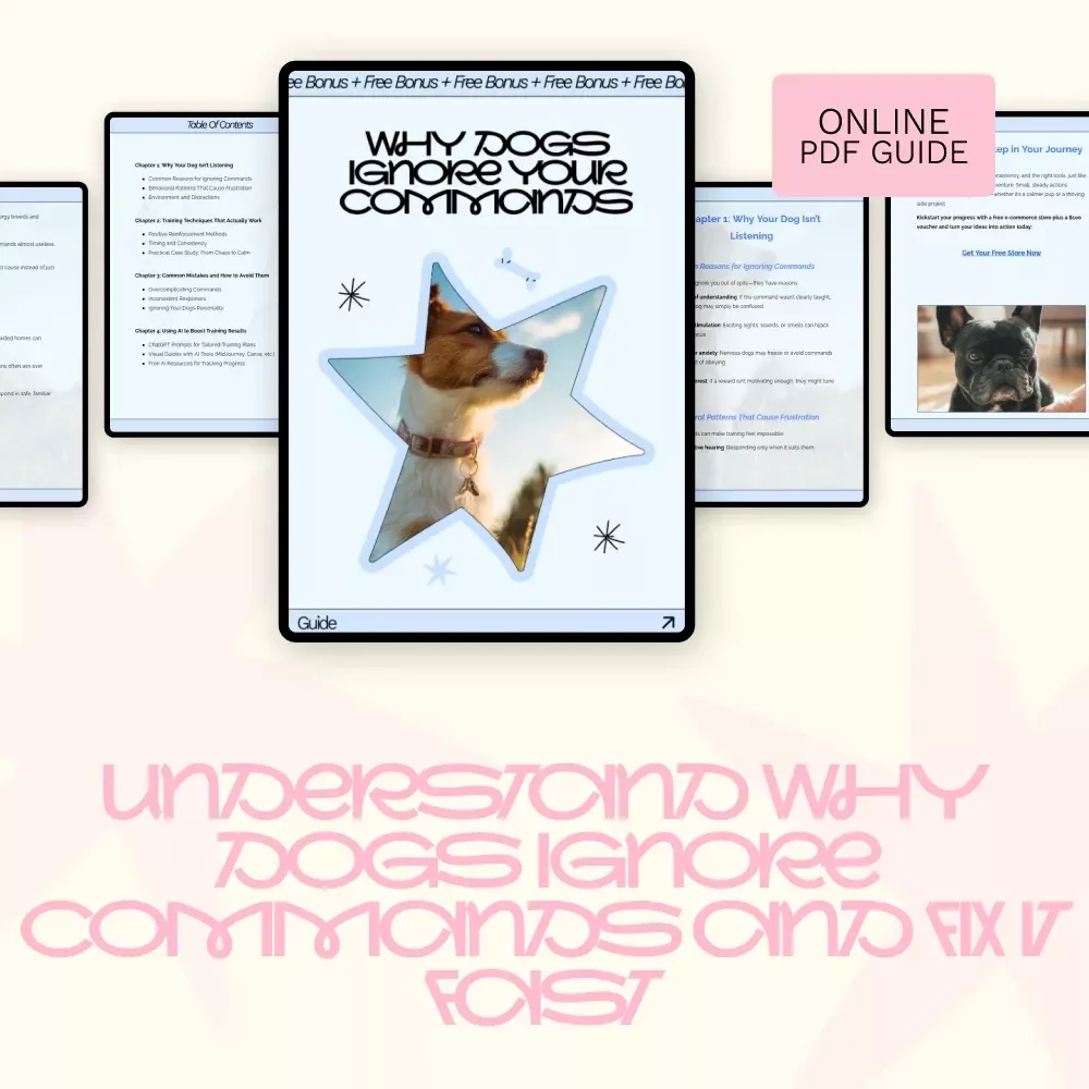 Why Dogs Ignore Your Commands | Dog Training Guide for When Your Dog Not Listening to Commands | Easy Obedience & Behavior Fix eBook