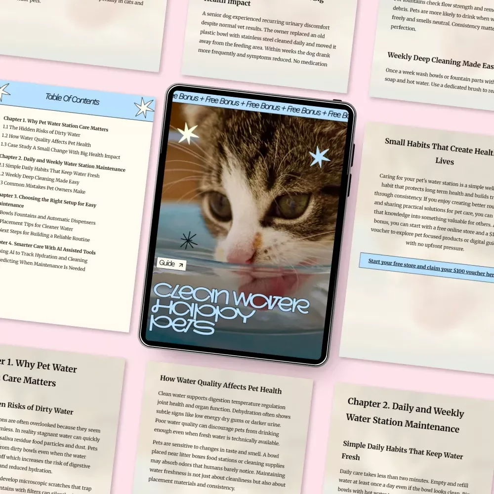 Clean Water Happy Pets – A Practical Guide with Pet Water Station Maintenance Tips for Healthier, Happier Dogs & Cats