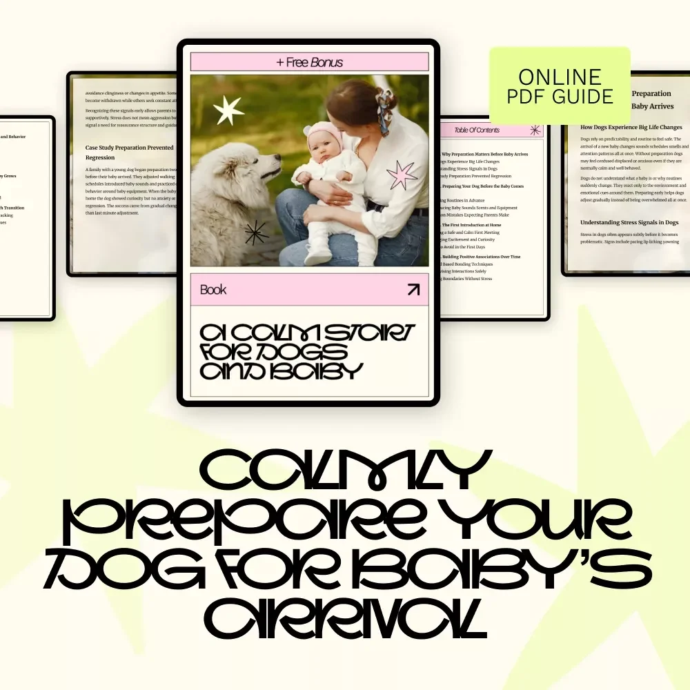 A Calm Start for Dogs and Baby – Digital Guide for Preparing Your Dog Before Baby Arrives, Reducing Stress, Managing Behavior Changes & Creating a Calm First Introduction at Home