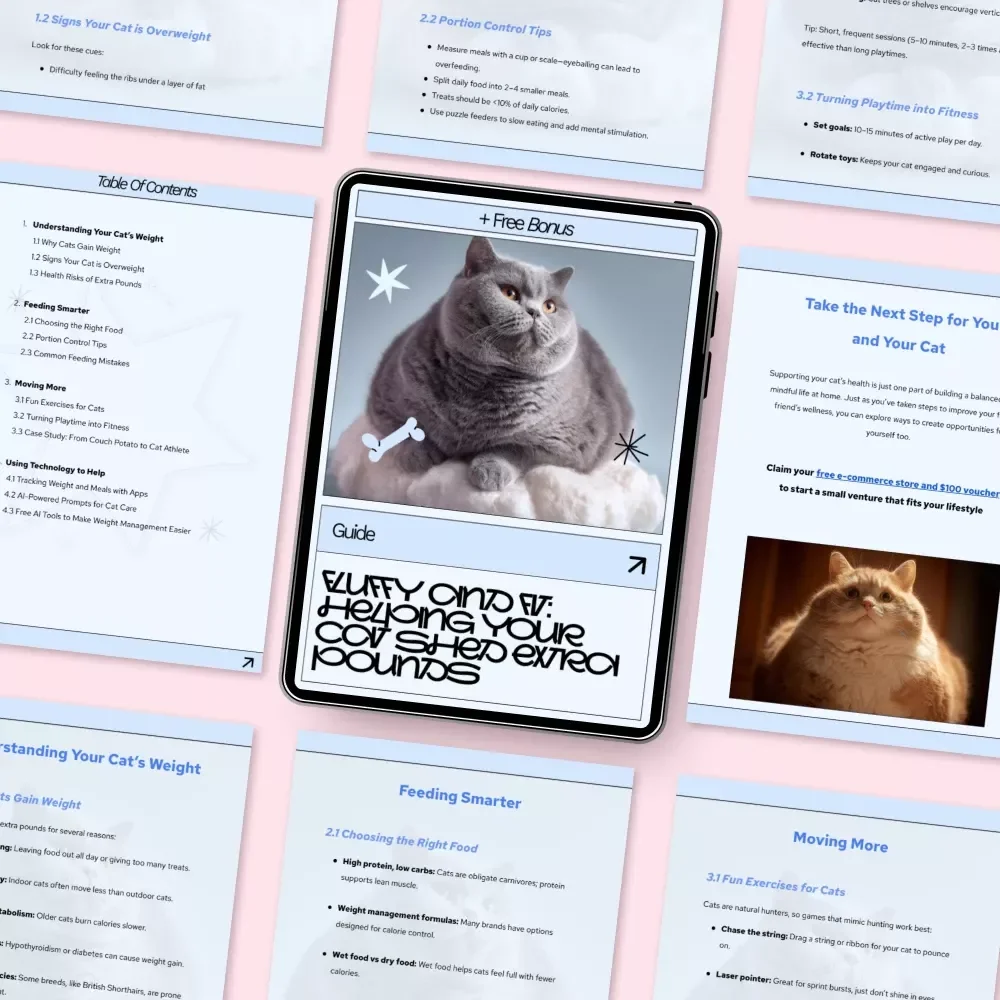 Fluffy and Fit: Helping Your Cat Shed Extra Pounds – A Practical Digital Guide for Pet Parents