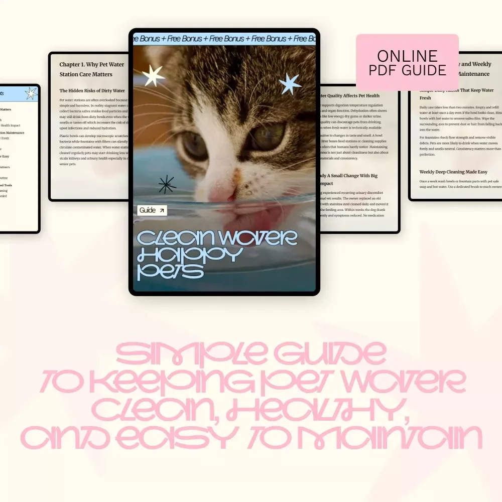 Clean Water Happy Pets – A Practical Guide with Pet Water Station Maintenance Tips for Healthier, Happier Dogs & Cats