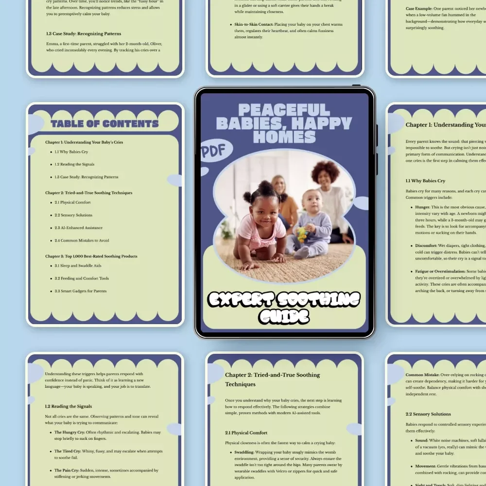 Peaceful Babies, Happy Homes: Expert Soothing Guide – Practical Ways to Calm a Crying Baby, Newborn Comfort Techniques, Gentle Routines for Restful Nights