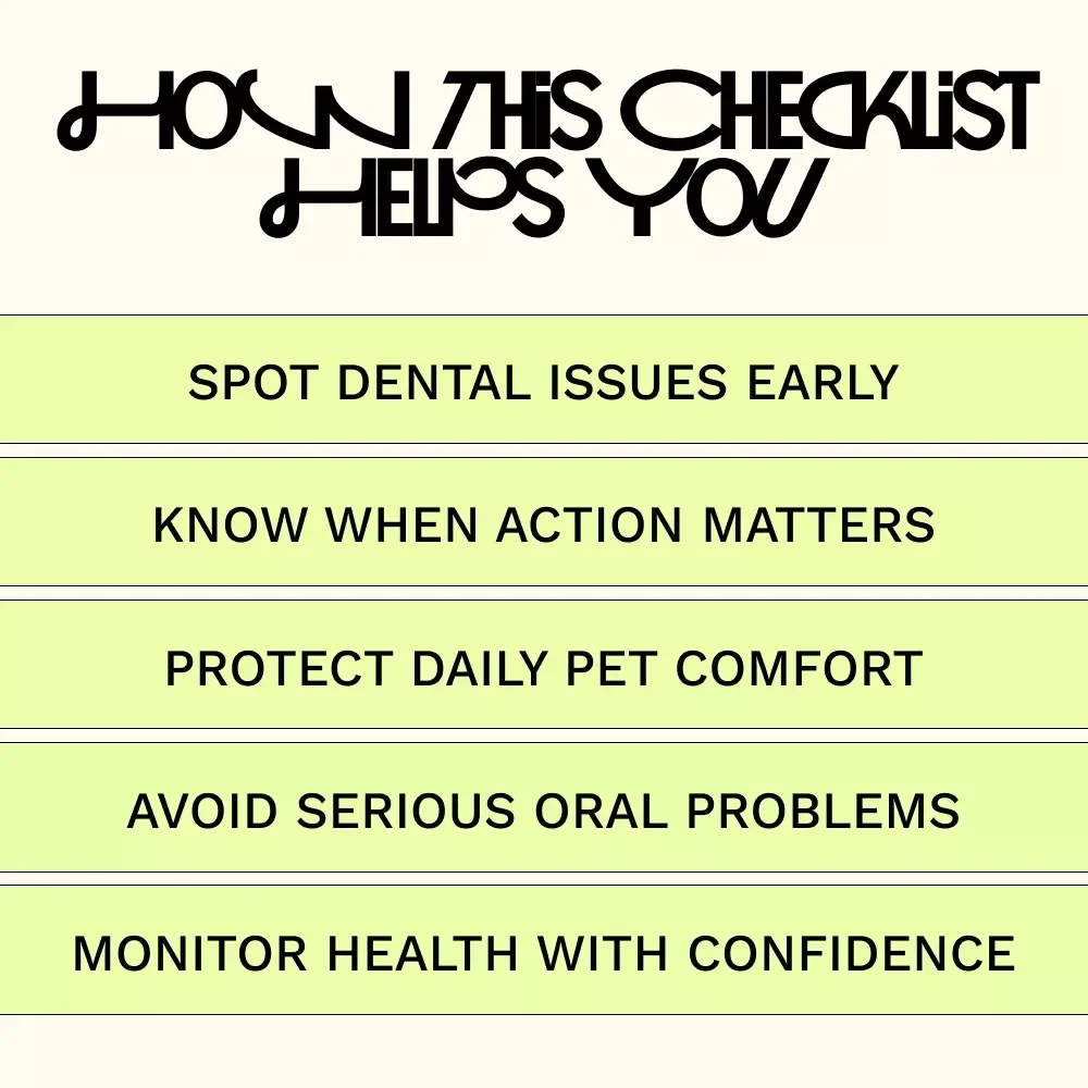 Signs Your Pet Needs a Dental Cleaning – Printable Checklist for Pet Owners | Easy Guide to Signs of Pets Needing Dental Cleaning
