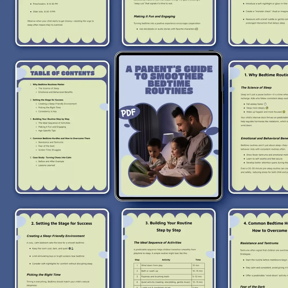 A Parent’s Guide to Smoother Bedtime Routines – Ebook for Parents | How to Make Bedtime Routines Easier with Proven Sleep Strategies