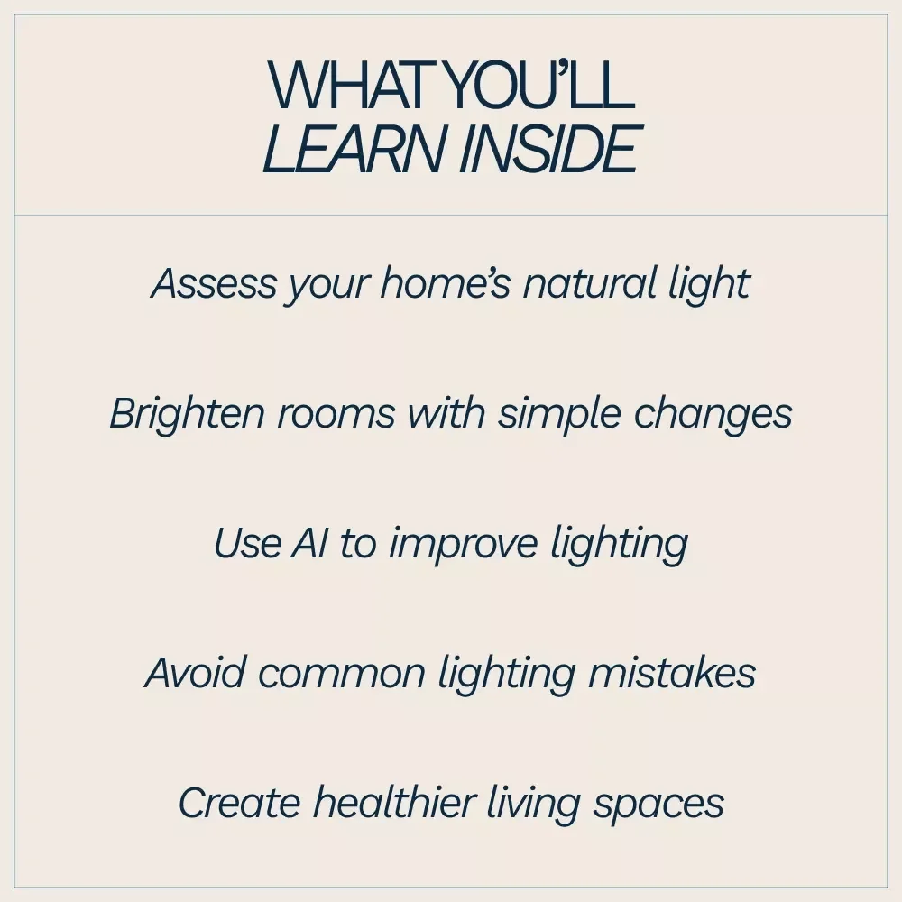 Improve Your Home Lighting Naturally | A Practical eBook Guide on How to Improve Home Lighting Naturally for Brighter, Healthier Spaces