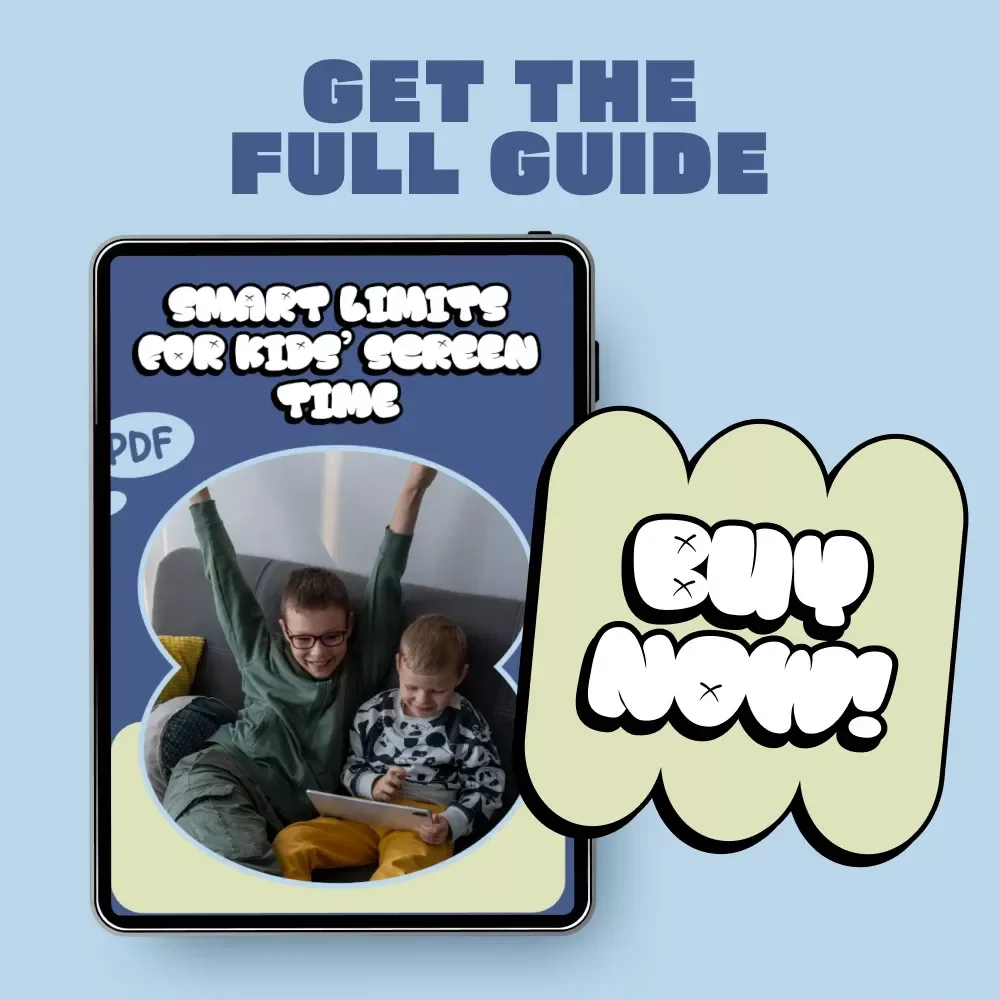 Smart Limits for Kids’ Screen Time – Practical Screen Time Guide for Parents, Digital Download eBook, Family Screen Rules, Healthy Tech Habits for Children