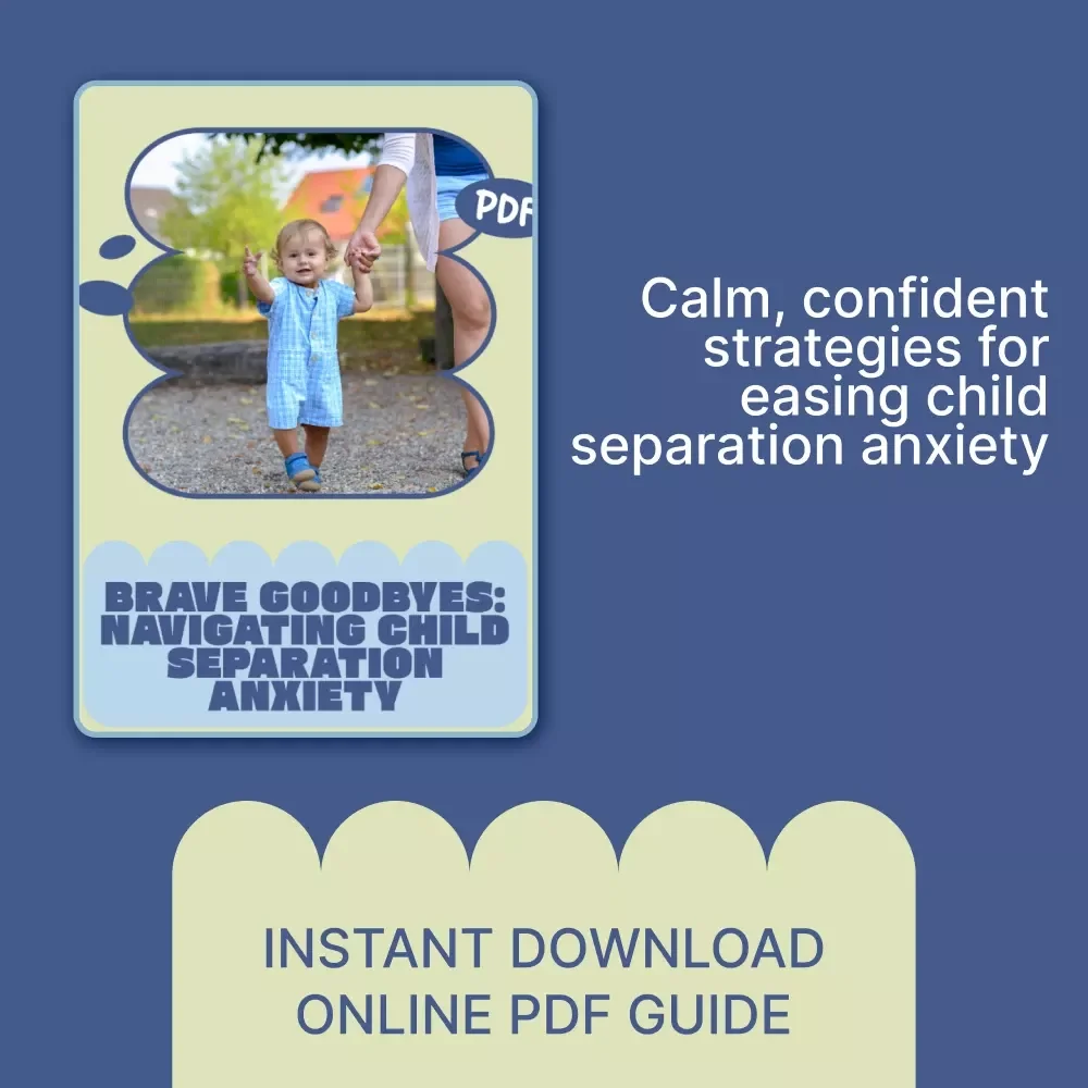 Brave Goodbyes: Navigating Child Separation Anxiety – Practical Parenting Guide for Confident Goodbyes, Emotional Resilience & Calm Transitions (Digital Download)