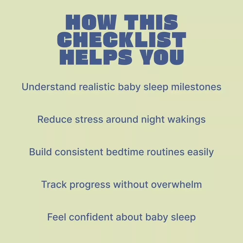 Your Baby’s Nighttime Sleep Journey – Printable Baby Sleep Checklist for New Parents | When Do Babies Start Sleeping Through Night Guide