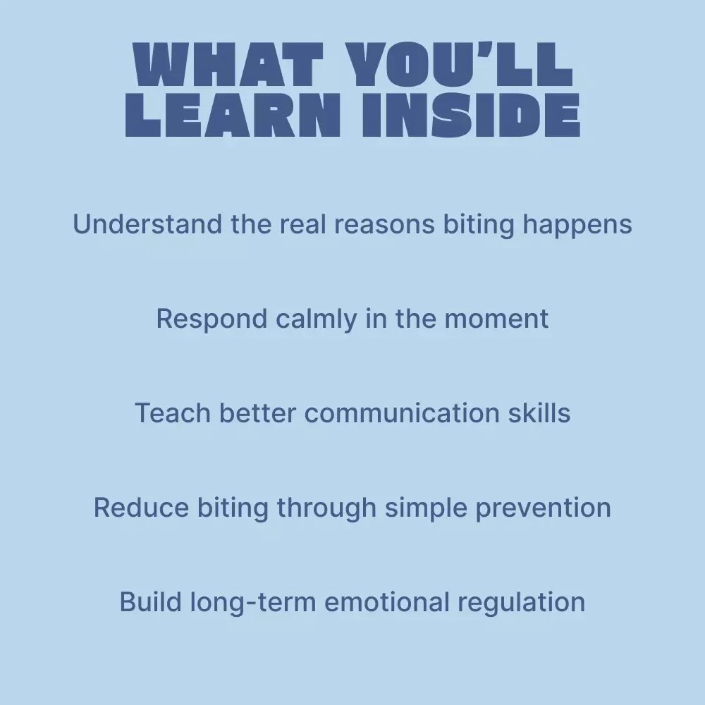 Why Kids Bite and How to Stop It – A Practical Parenting Guide for Understanding Childhood Biting, Why Is My Child Biting Other Kids, and Calm Discipline Strategies