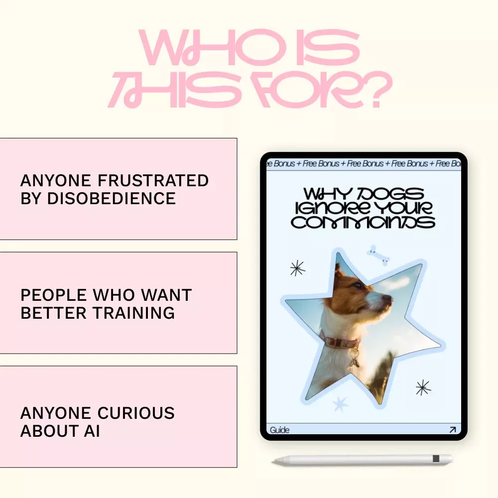 Why Dogs Ignore Your Commands | Dog Training Guide for When Your Dog Not Listening to Commands | Easy Obedience & Behavior Fix eBook