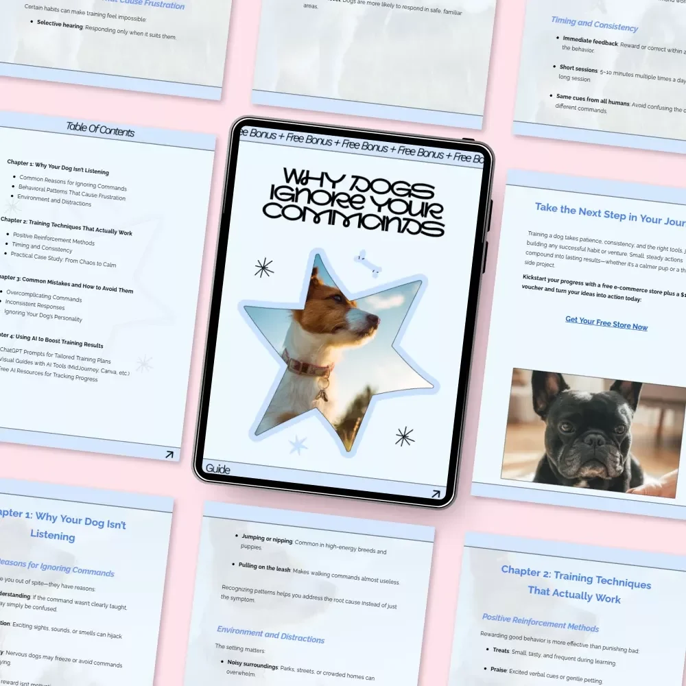 Why Dogs Ignore Your Commands | Dog Training Guide for When Your Dog Not Listening to Commands | Easy Obedience & Behavior Fix eBook