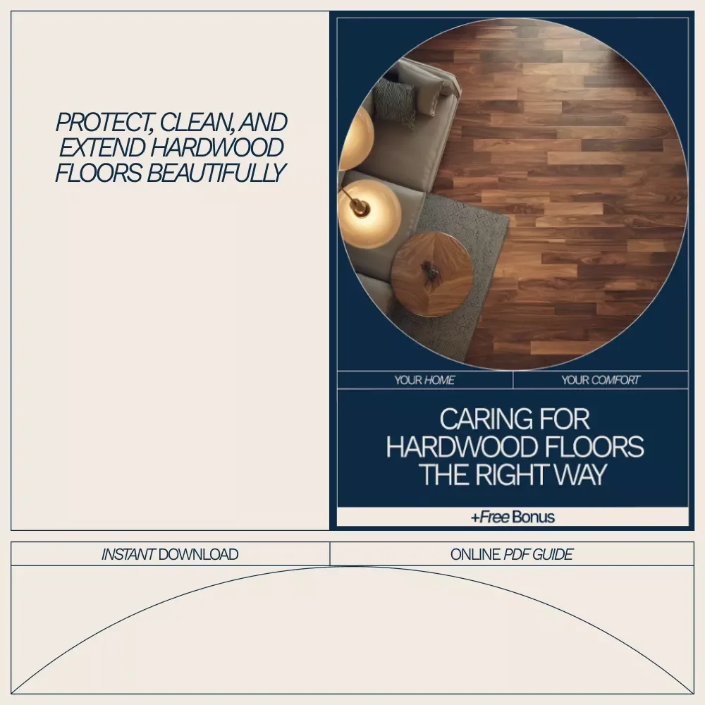 Caring for Hardwood Floors the Right Way | Practical eBook Guide on how to maintain hardwood floors for Long-Lasting Beauty & Protection