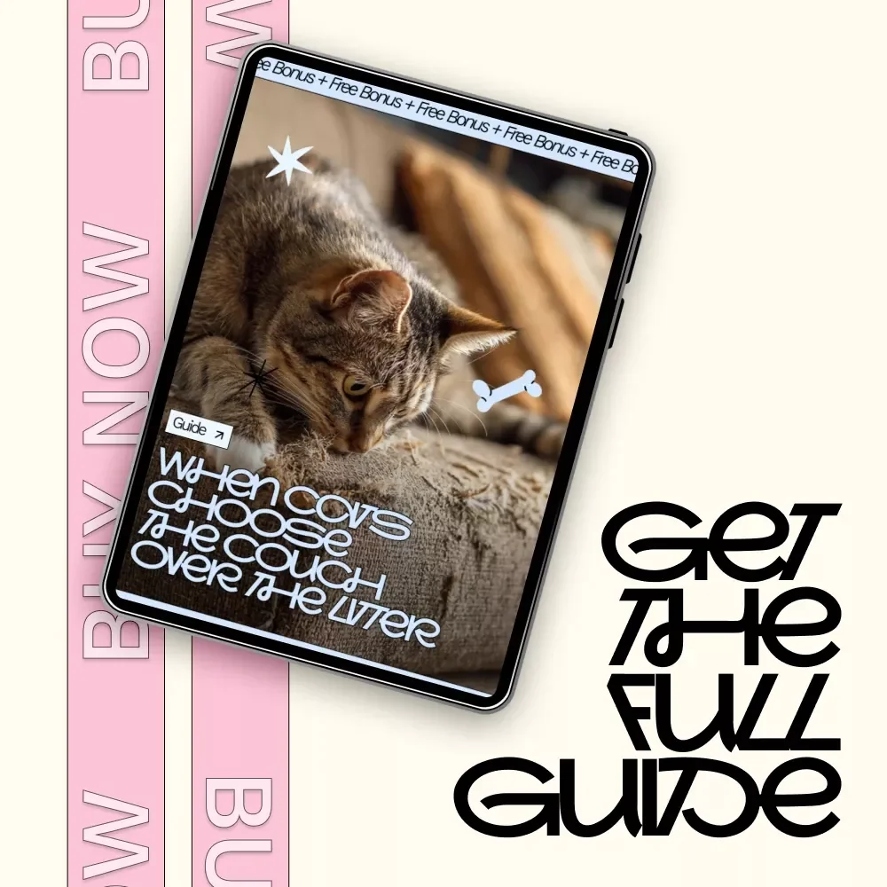 When Cats Choose the Couch Over the Litter | Cat Peeing Outside the Litter Box Guide | Cat Behavior eBook | Litter Training Help | Digital Download