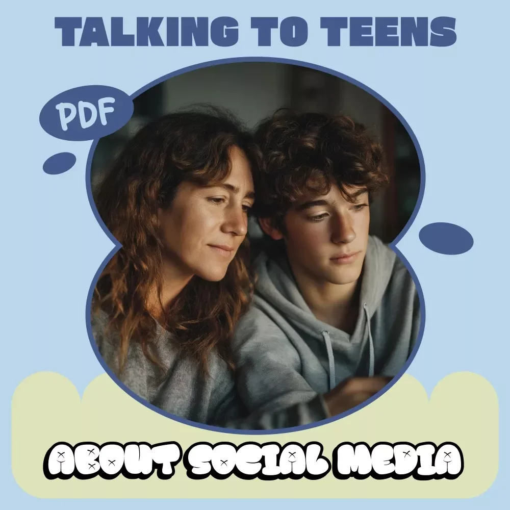 Talking to Teens About Social Media | Parent Guide on How to Talk to Teens About Social Media, Digital Download for Confident Conversations