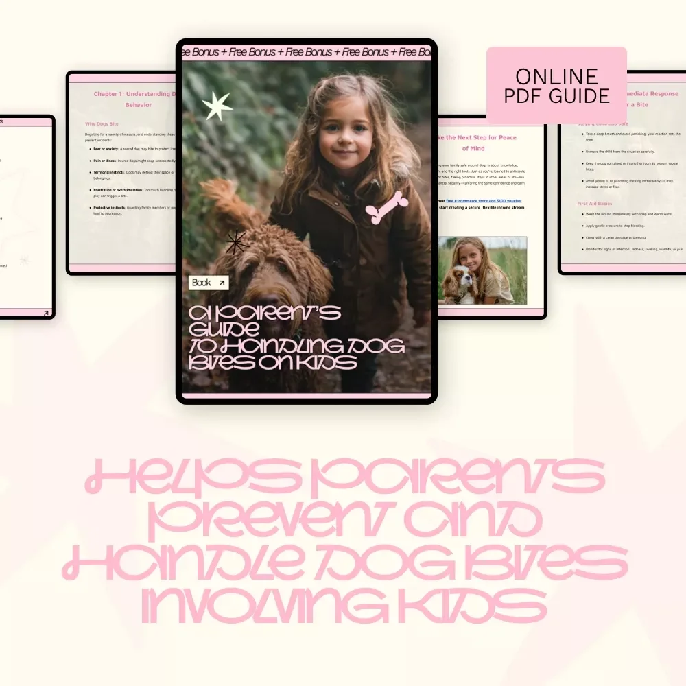 A Parent’s Guide to Handling Dog Bites on Kids | Digital eBook for Families | Dog Safety Education, Child Protection & dog biting kids how to handle Guide