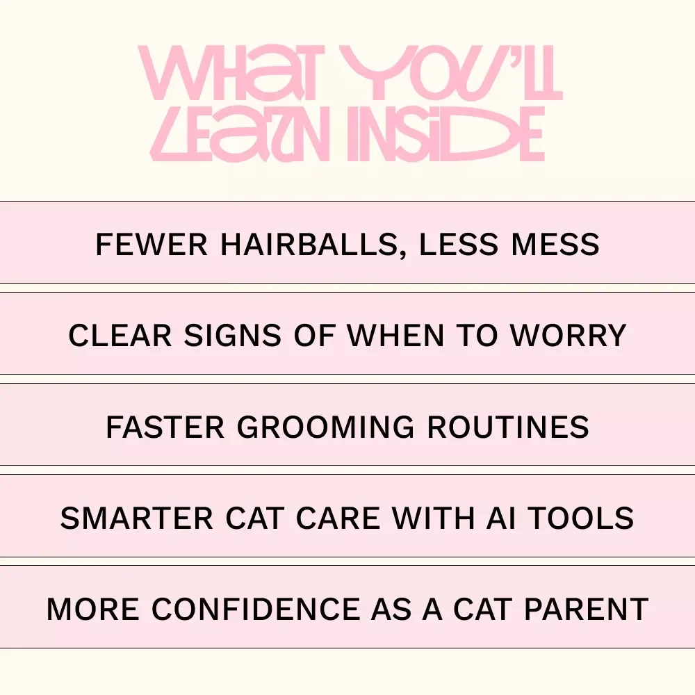 Tackling Hairballs with Ease – Digital Cat Care Guide, Hairball Prevention Tips, Grooming & Diet Strategies, AI Tools for Cat Parents