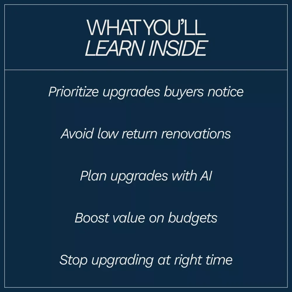 Smart Budget Upgrades That Boost Resale Value | Practical Home Improvement eBook Answering what budget upgrades improve resale value