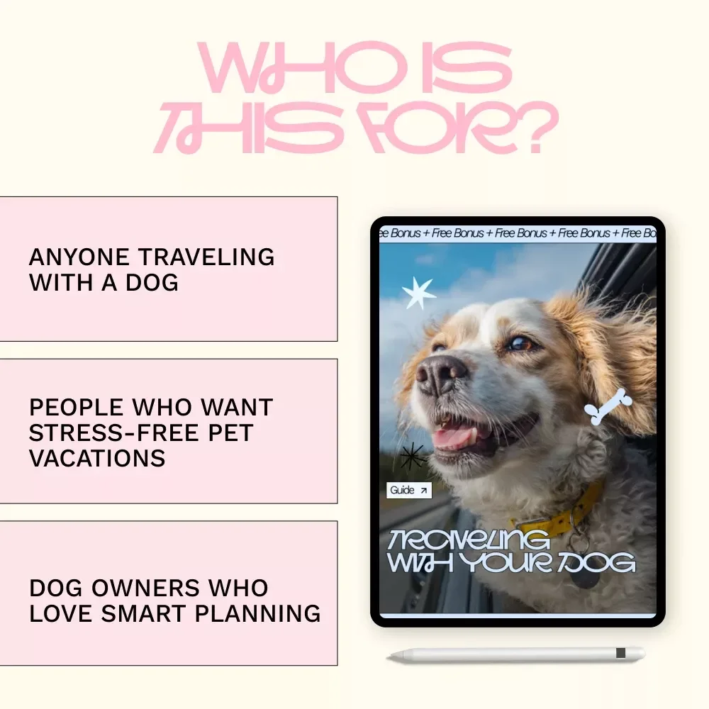 Traveling with Your Dog – Ultimate Dog-Friendly Travel Guide, Pet Travel Planner eBook, Vacation Checklist for Dog Owners, AI-Powered Trip Planning Download